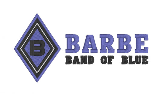 Barbe Band of Blue Embroidered Pocket (2 Options)