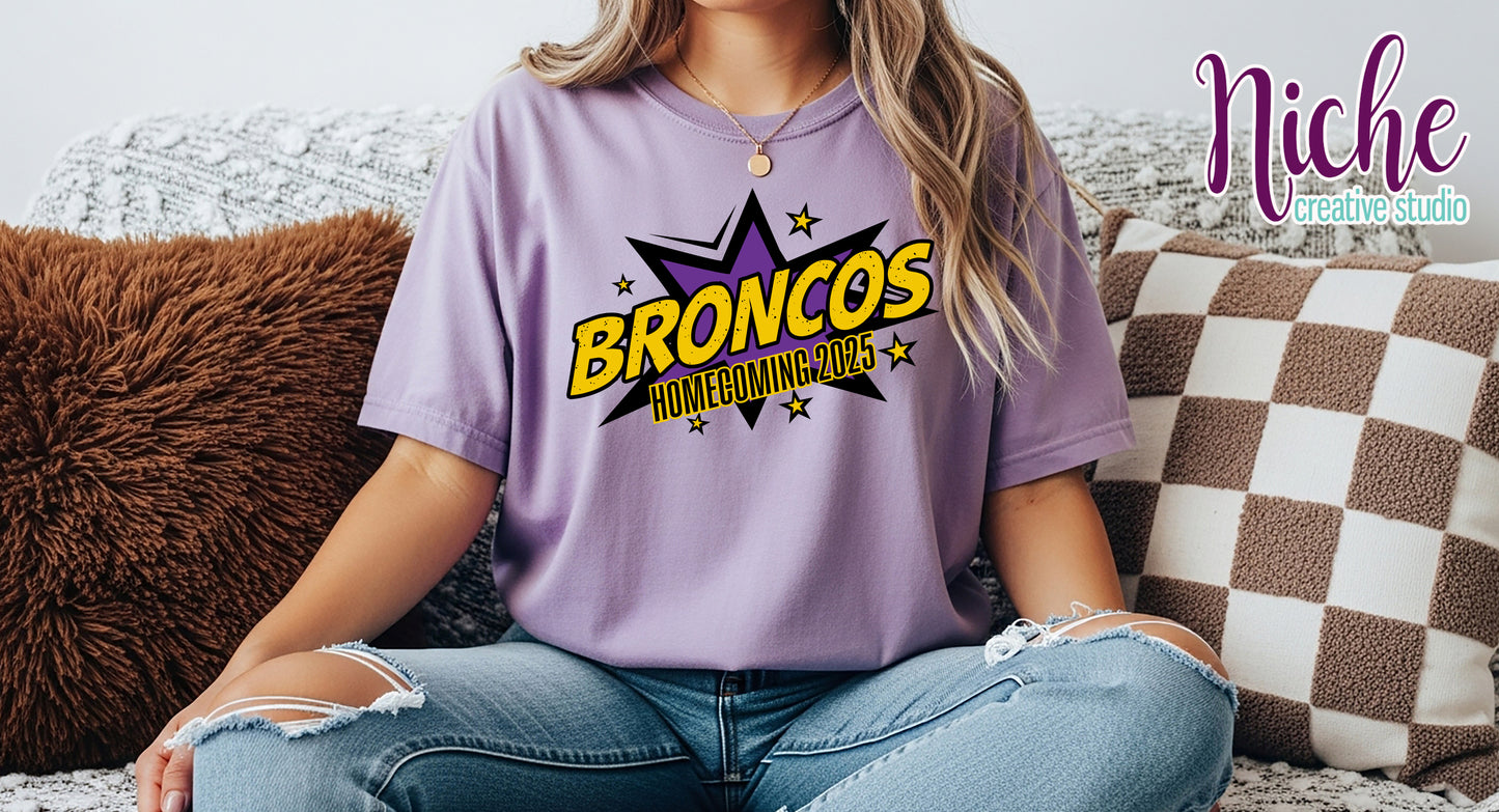 -BRO8457 Broncos Homecoming Super Hero Decal