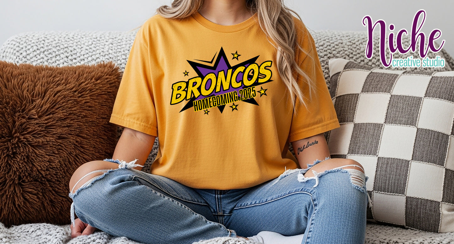 -BRO8457 Broncos Homecoming Super Hero Decal