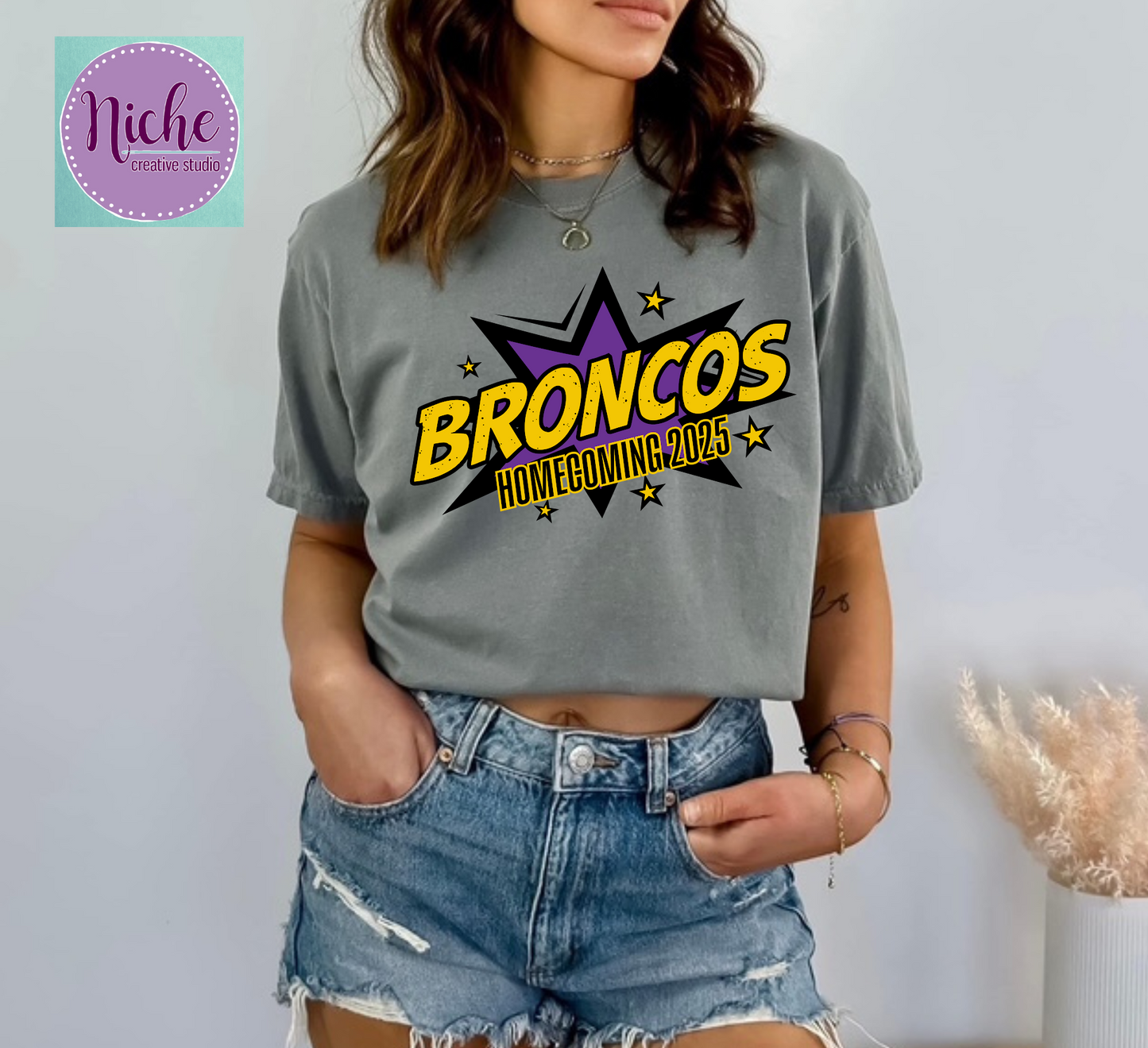 -BRO8457 Broncos Homecoming Super Hero Decal