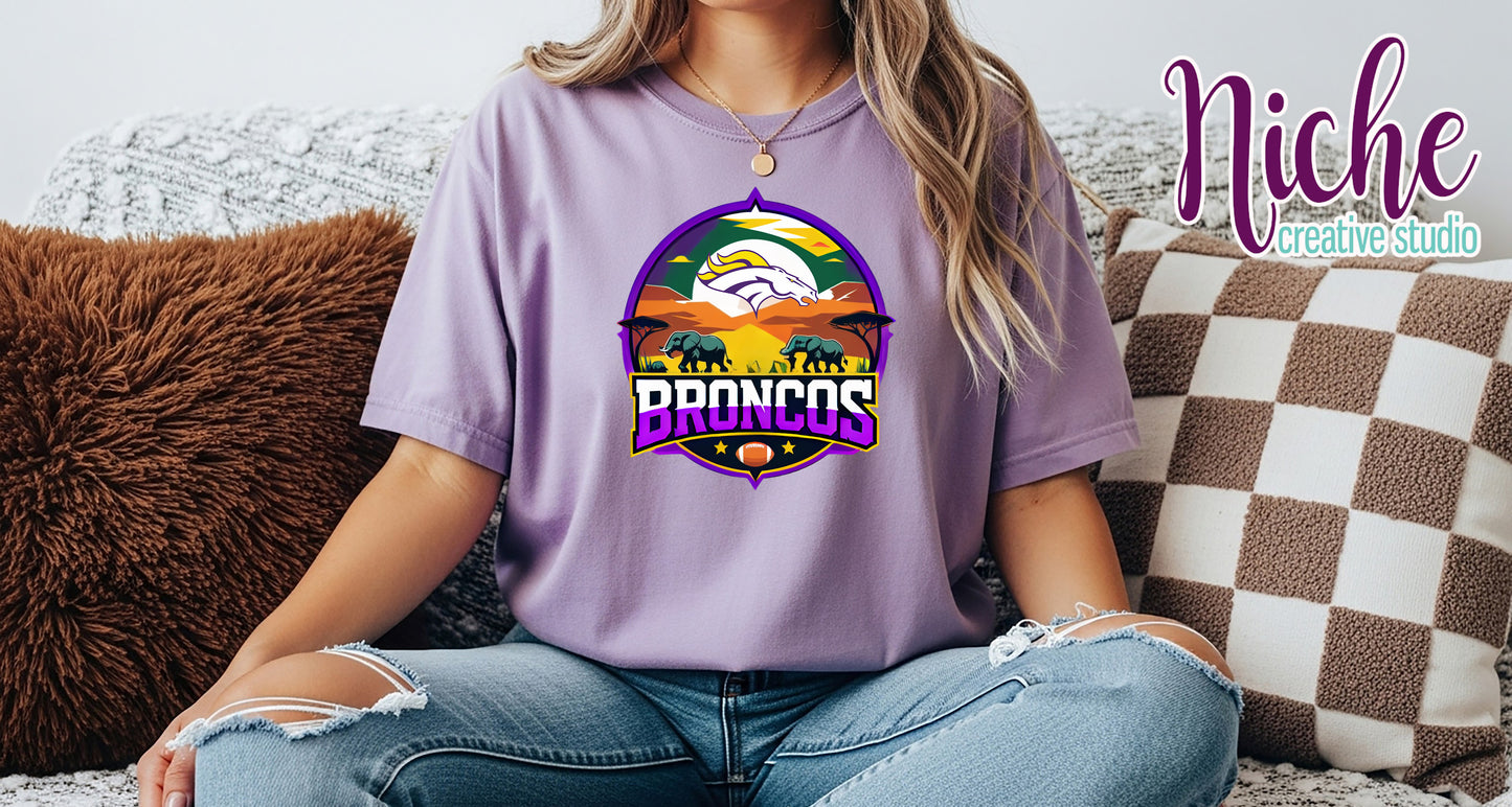 -BRO8461 Broncos Football Wildlife Decal