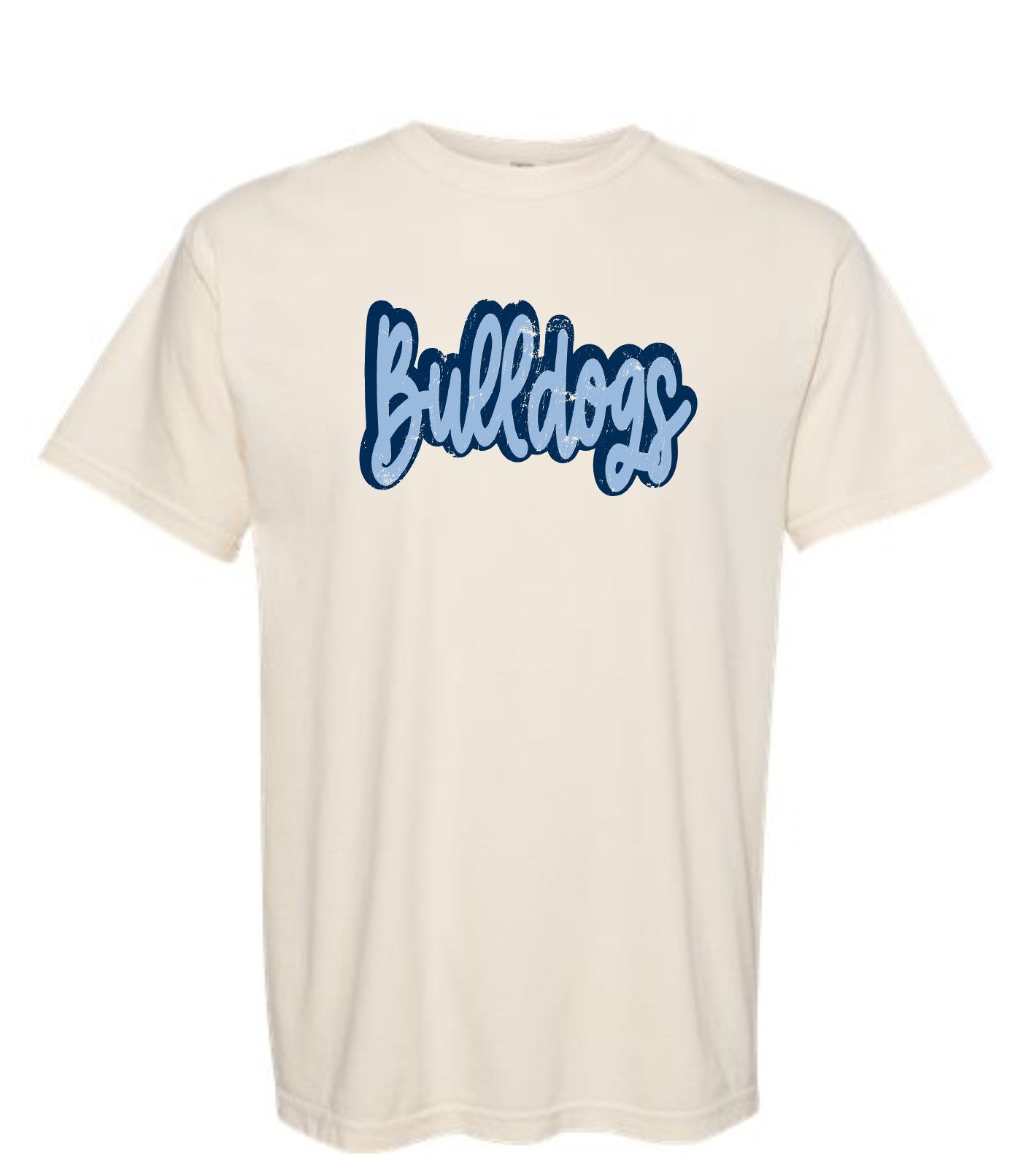 Bulldogs Comfort Colors T-Shirt with Script Design