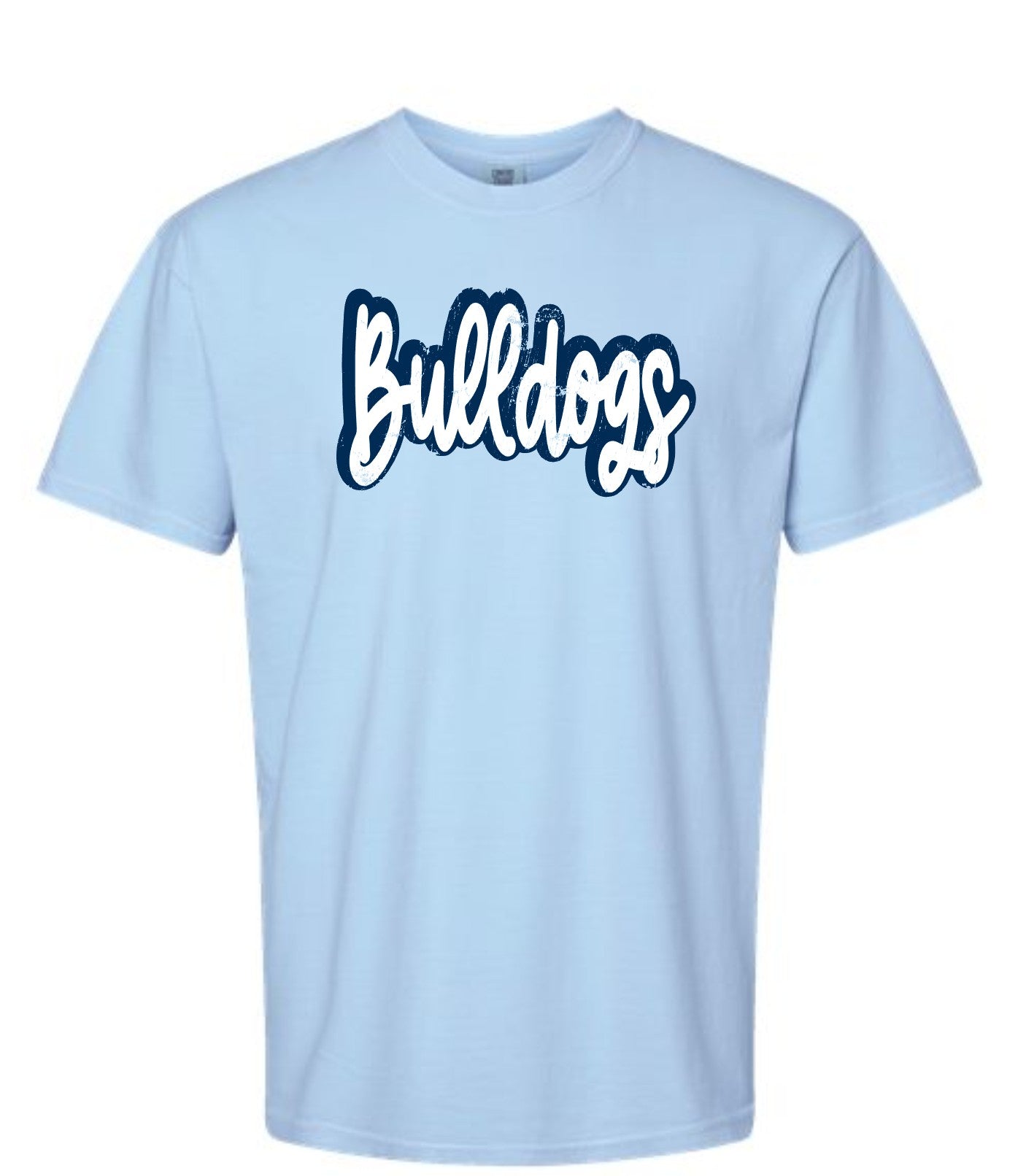 Bulldogs Comfort Colors T-Shirt with Script Design