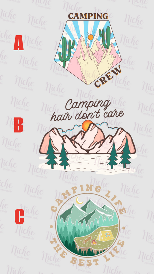 -CAM1698 Camping Life Decal