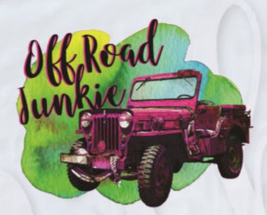 - CAM2603 Off road Junkie Jeep decal