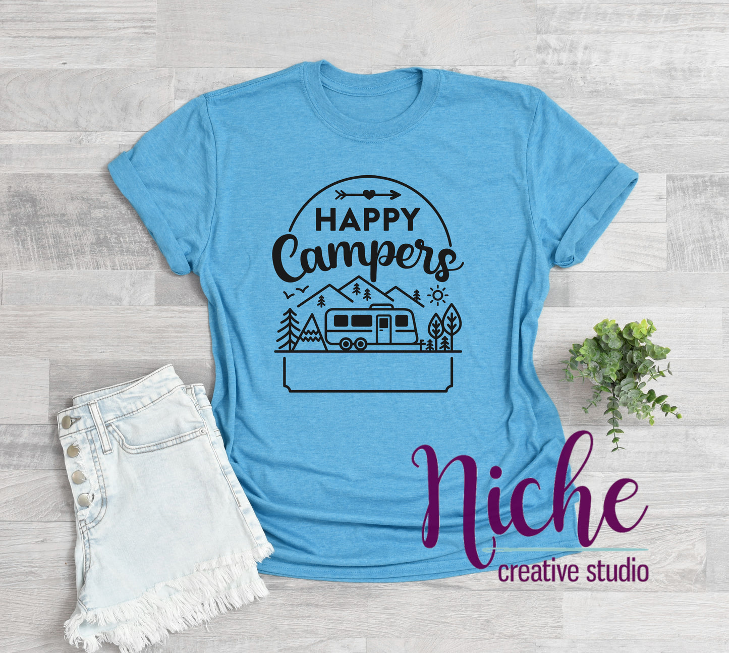 -CAM5158 Happy Campers Decal