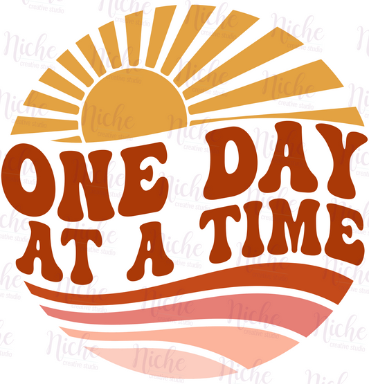 -CAU084 One Day At a Time Decal