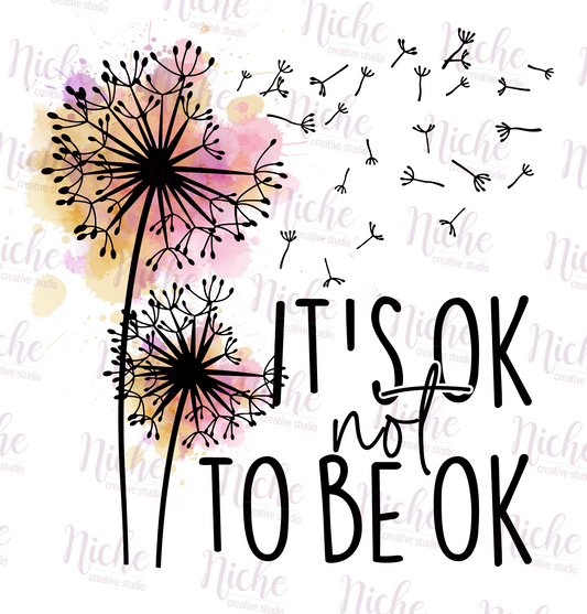 -CAU087 It's Ok to Not Be Ok Decal