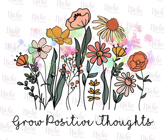 -CAU088 Grow Positive Thoughts Decal