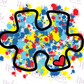 - CAU1004 Puzzle Autism Splatter Decal