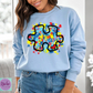 - CAU1004 Puzzle Autism Splatter Decal