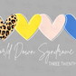 -CAU1724 Hearts World Down Syndrome Day Decal