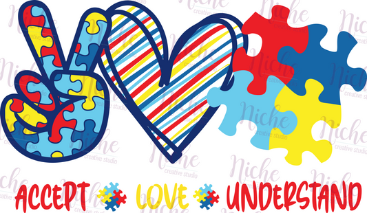 - CAU2853 Accept Love Understand Decal