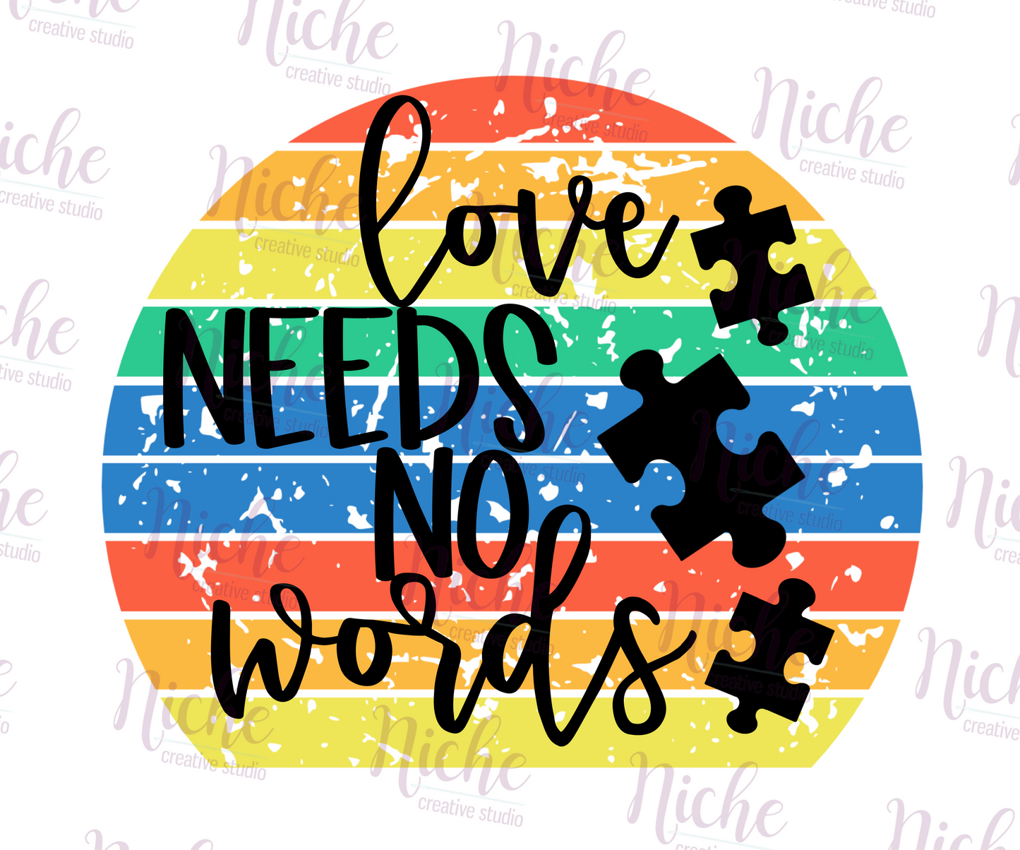 - CAU2854 Love Needs No Words Decal