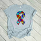 - CAU2862 Autism Puzzle Ribbon Decal