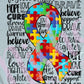 - CAU2863 Autism Puzzle Ribbon Script Decal
