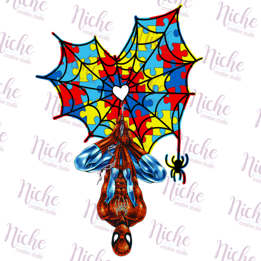 - CAU2870 Spiderman Autism Awareness Decal