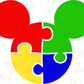 -CAU5049 Autism Mouse Decal