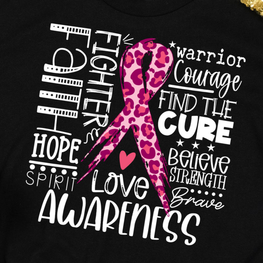 -CAU785 Pink Ribbon Decal