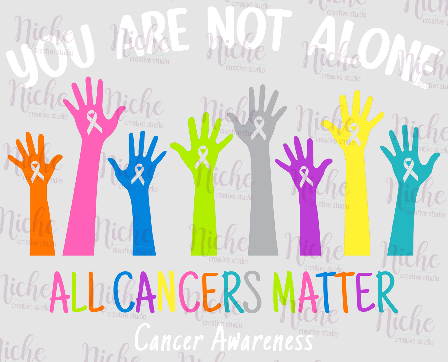 -CAU8048 You're Not Alone Decal