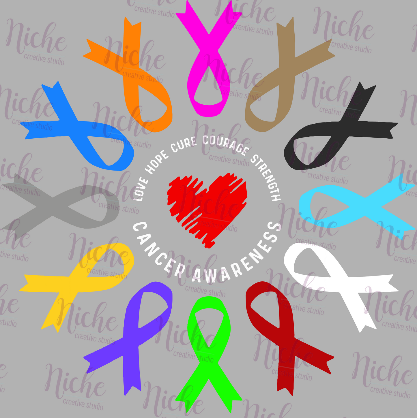 -CAU8050 Cancer Awareness Decal