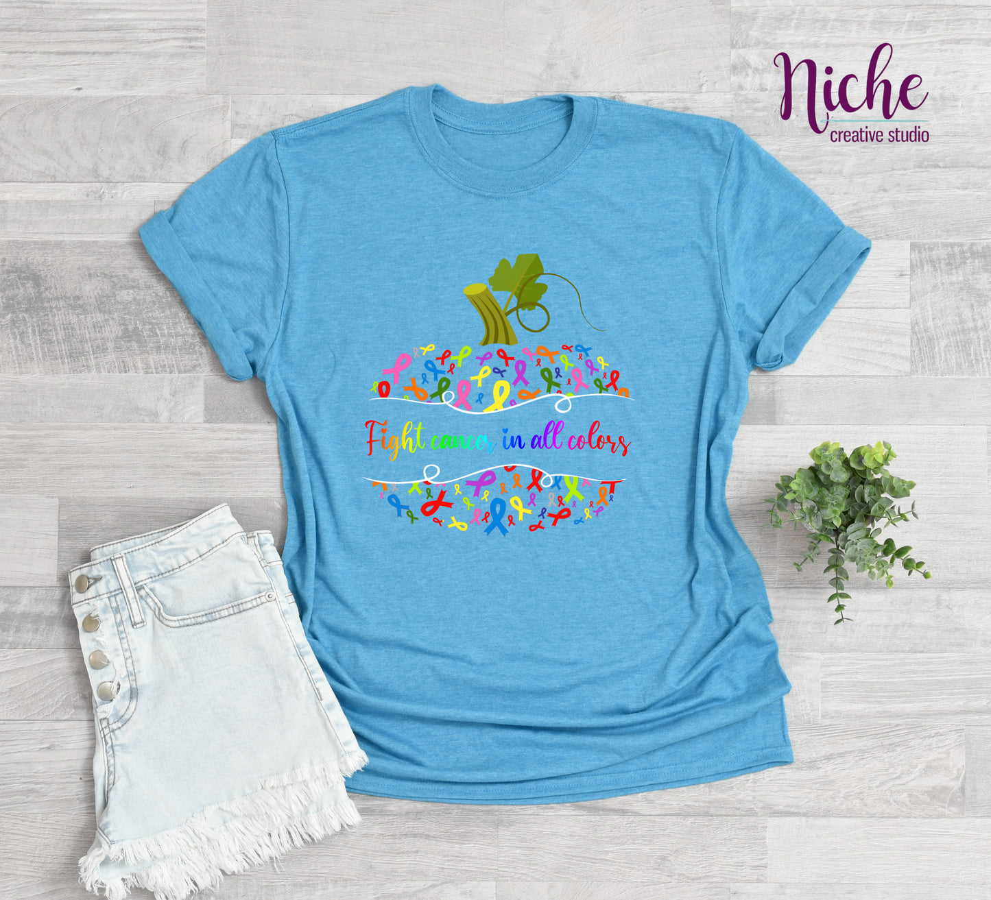 -CAU8054 Apple with Ribbons Decal