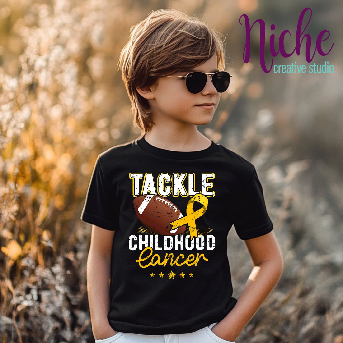 -CAU8299  Tackle Childhood Cancer Decal