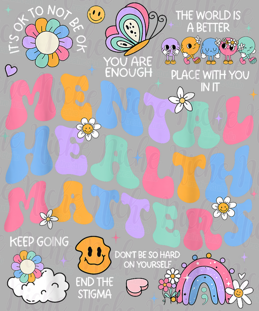 -CAU8604 Mental Health Matters Collage Decal