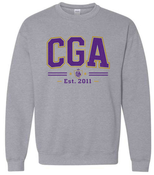 CGA261 Varsity Gray Sweatshirt - Youth Gildan