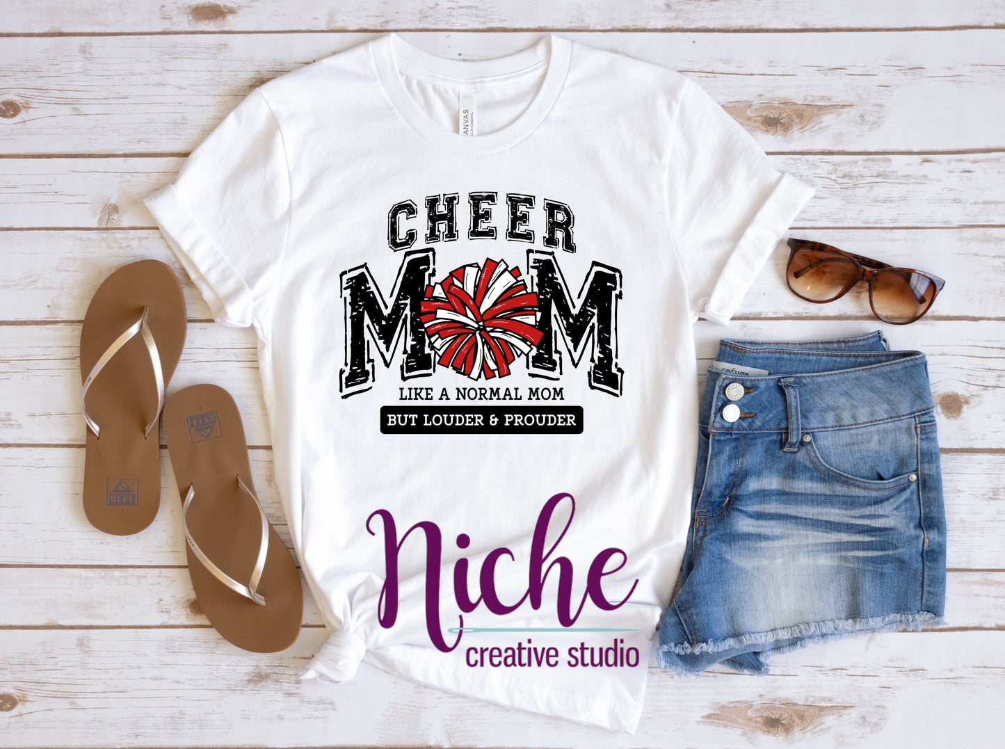 -CHE2033 Cheer Mom but Louder Decal