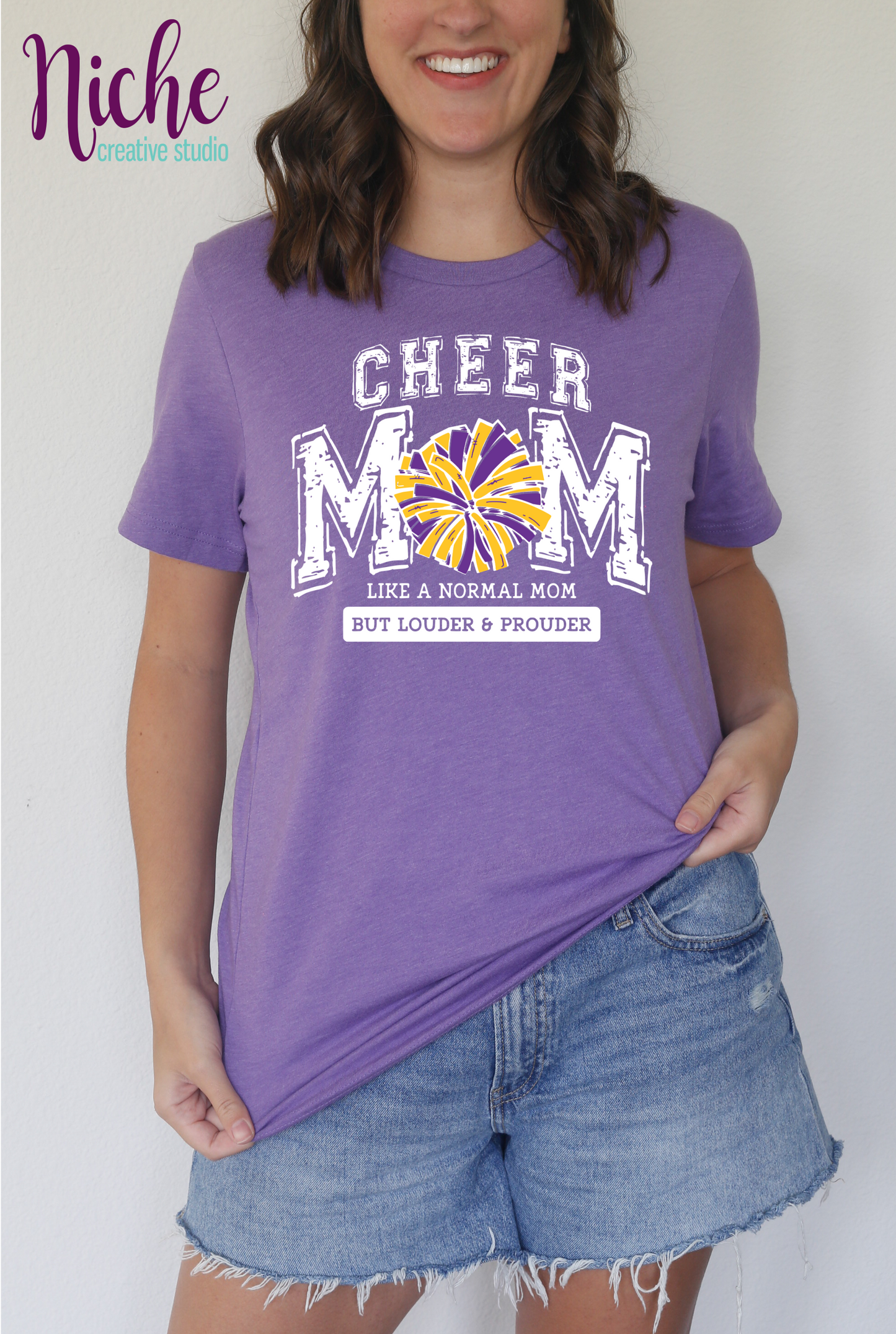-CHE2033 Cheer Mom but Louder Decal