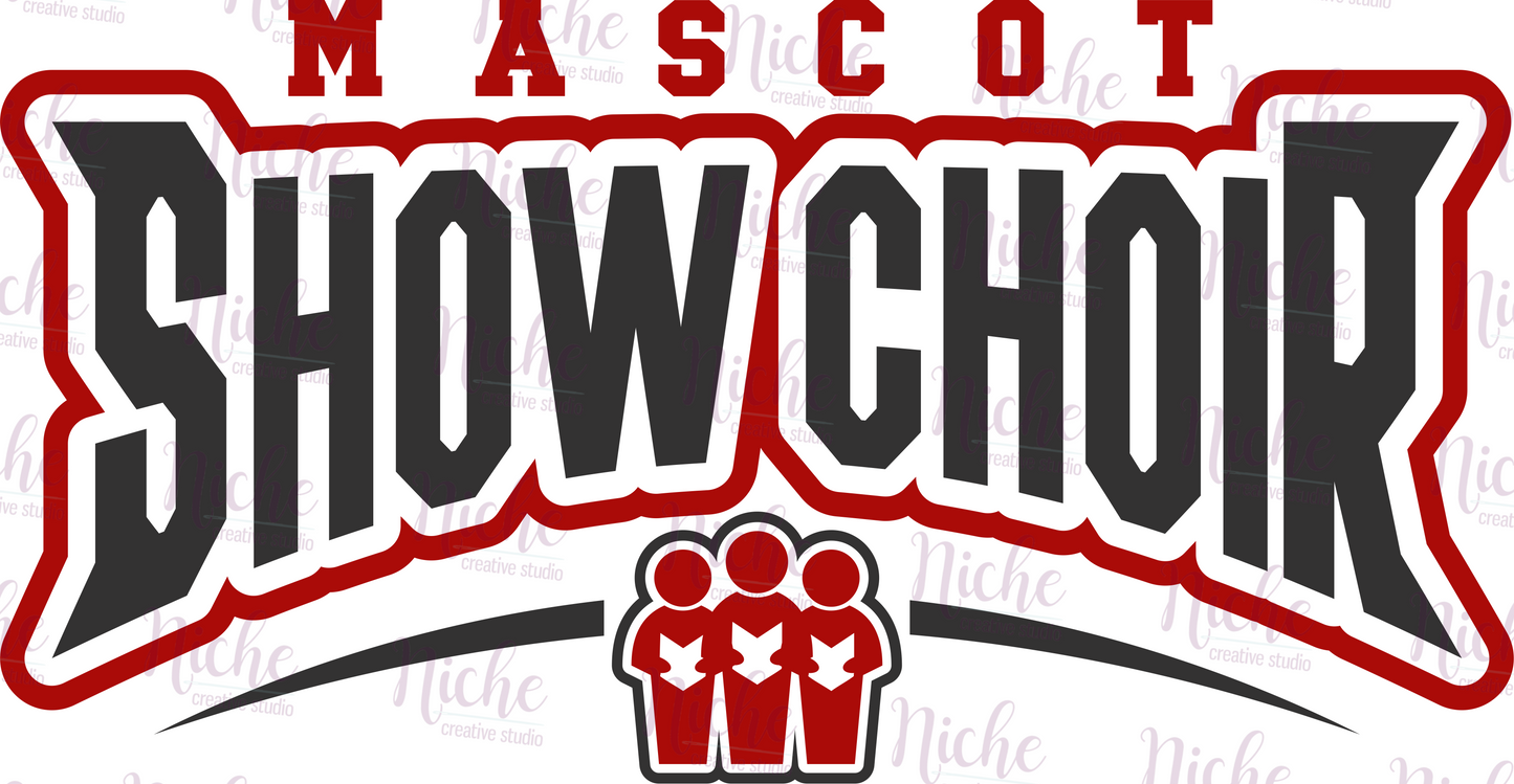-BAN5153 Show Choir Mascot Decal