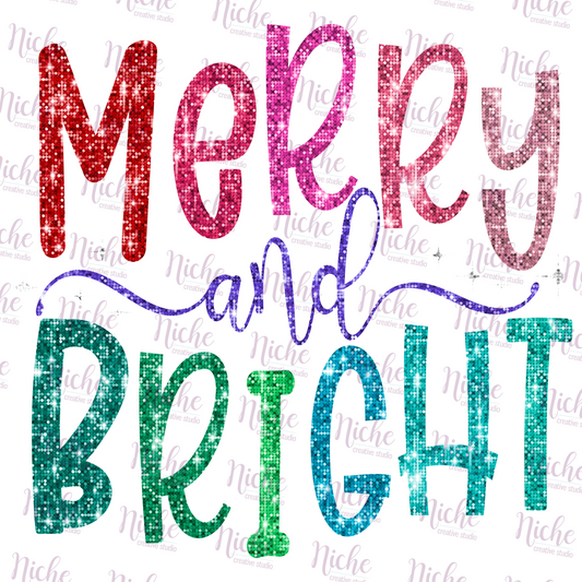 -CHR1021 Merry and Bright Decal