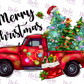 -CHR1030 Merry Christmas Truck Decal