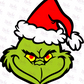 -CHR1037 Grinch Santa Decal