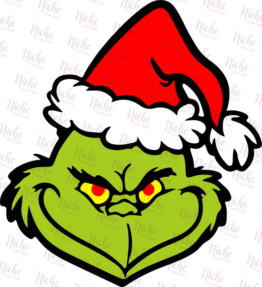 -CHR1037 Grinch Santa Decal