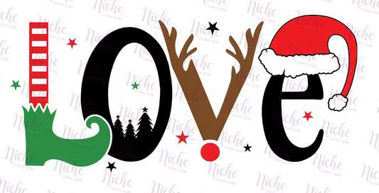 -CHR1044 LOVE Christmas Decal