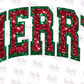 -CHR1048 Merry Faux Sequin Decal