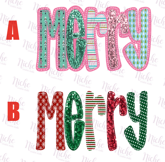 -CHR1049 Merry Decal