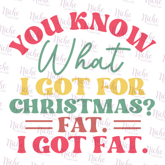 -CHR1138 You Know What I Got for Christmas Decal