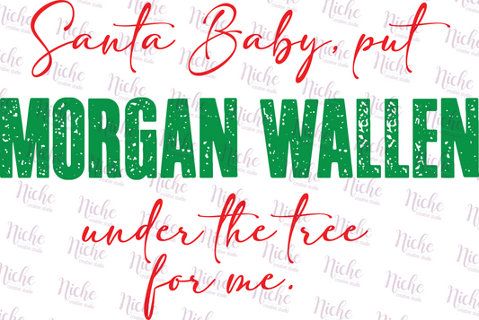 - CHR263 Santa Baby Morgan Wallen Decal