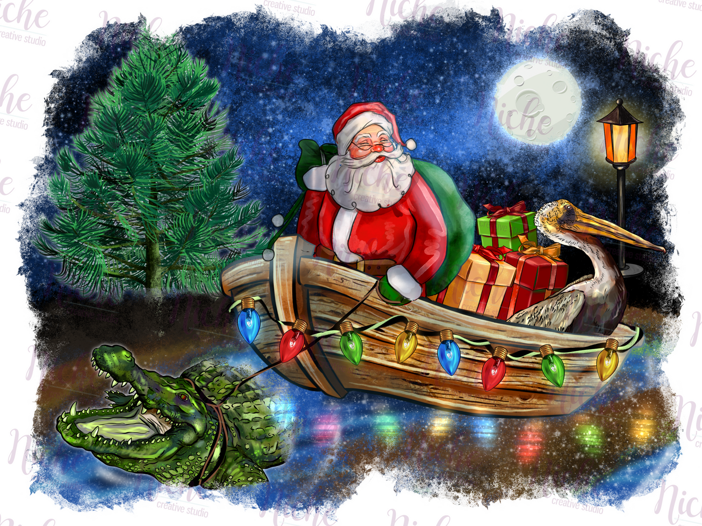 -CHR5159 Christmas Louisiana Swamp Decal