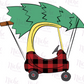 -CHR5437 Christmas Tree Cozy Coupe Decal