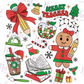 -CHR5457 Retro Teacher Christmas Disco Ball Decal