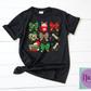 -CHR5463 Christmas Coquette Bow Teacher Decal