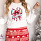 -CHR5620 Sleigh Girl Candy Cane Decal