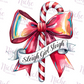 -CHR5620 Sleigh Girl Candy Cane Decal