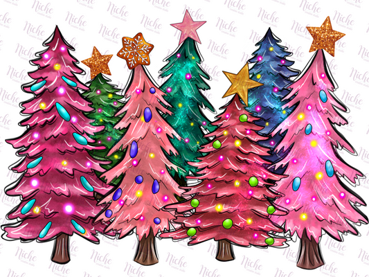 -CHR799 Colorful Trees Decal