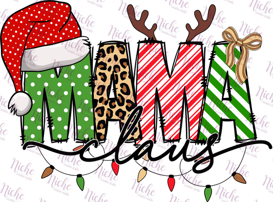 -CHR801 Mama Claus Decal