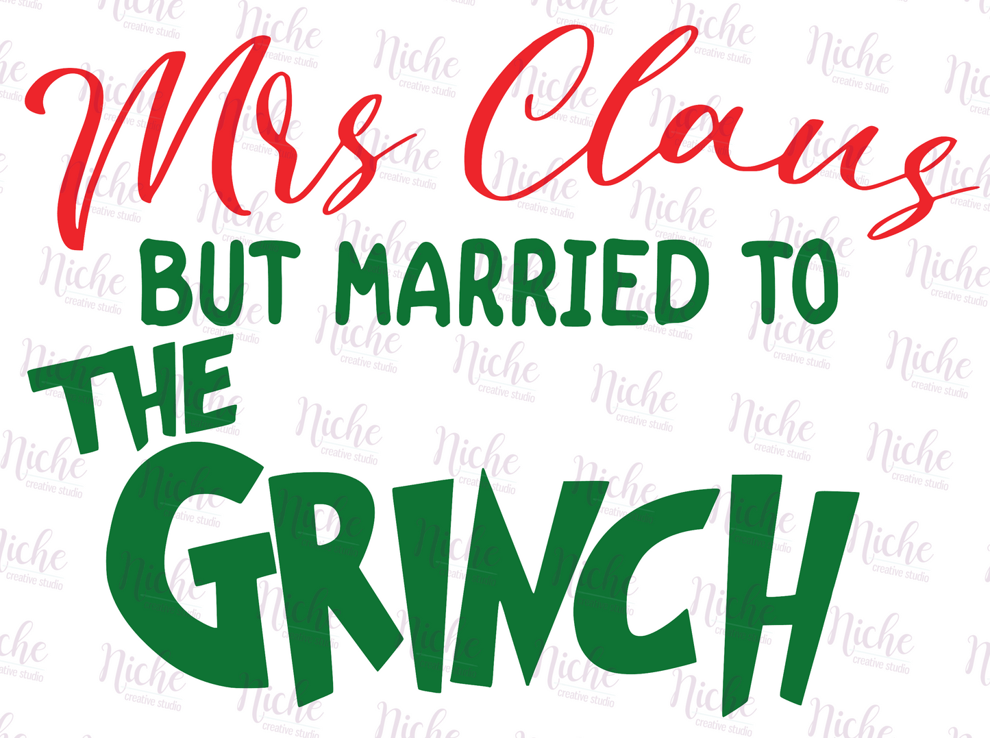 -CHR819 Married to the Grinch Decal